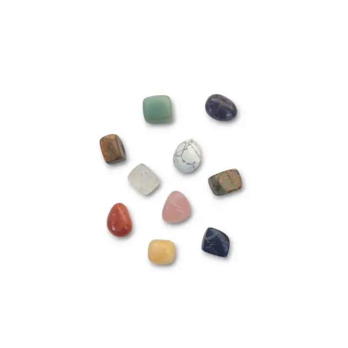 Doğal Taş Koleksiyonu, 10 Parça Bölmeli Kutuda DK10