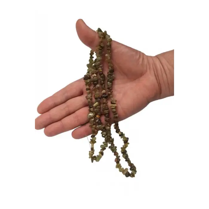 Doğal Tsavorite Yeşil Lal Kırıktaş Dizi-80 cm