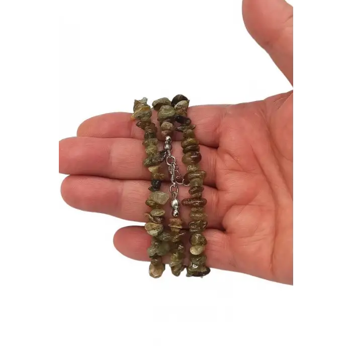 Doğal Tsavorite Yeşil Lal Taşı Bileklik Kırıktaş 319-1