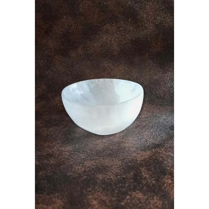 Enerji Çanağı Beyaz Selenit Küçük Kase 8cm