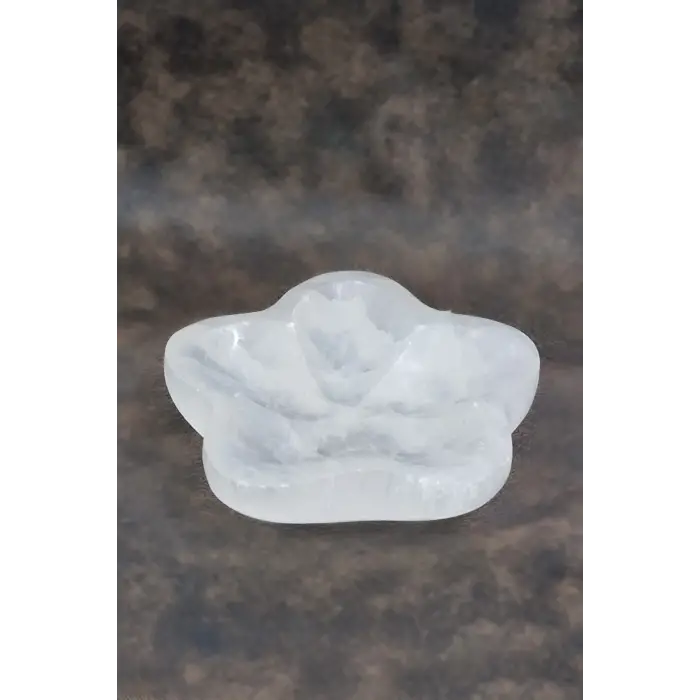 Enerji Çanağı Beyaz Selenit Yıldız Kase 45YI