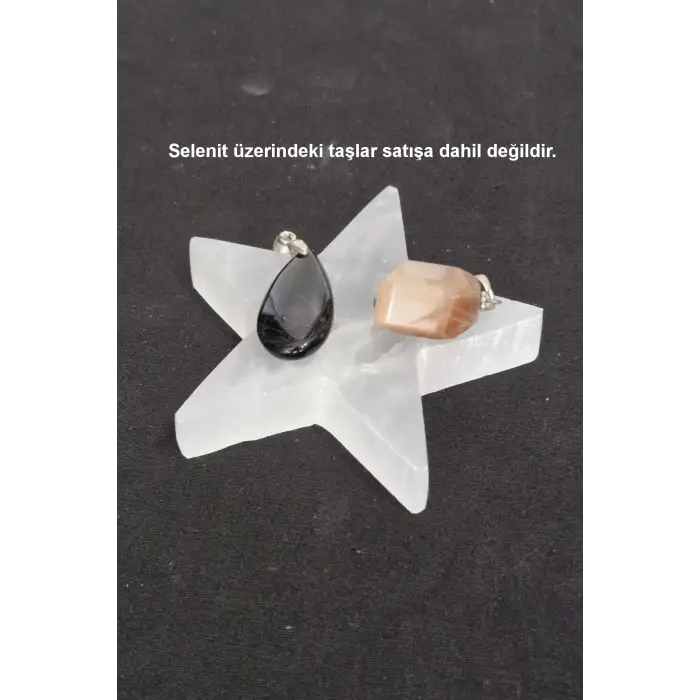 Enerji Yükleyici Beyaz Selenit Yıldız Plaka 44SY