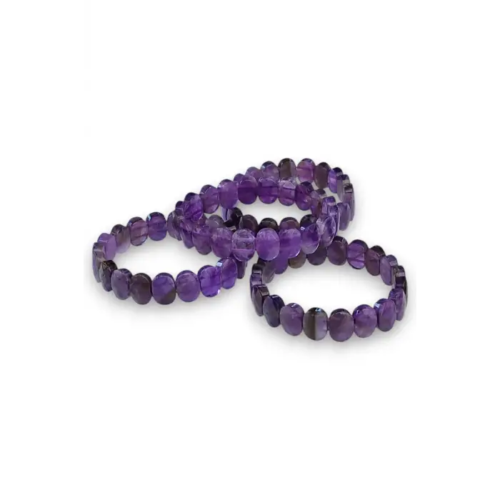 Faset Kesimli Ametist Bileklik 403-3