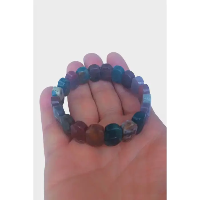 Faset Kesimli Hint Akiği Bileklik 424-4