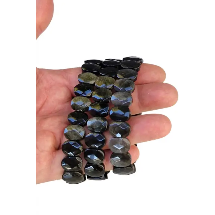 Flaşlı Obsidyen Bileklik 443-3