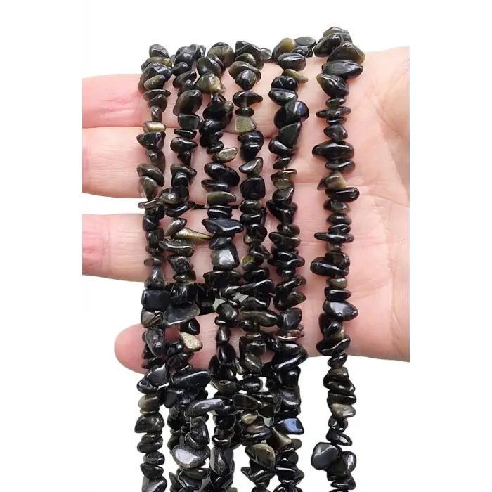 Flaşlı Obsidyen Kırıktaş Dizi 80 Cm