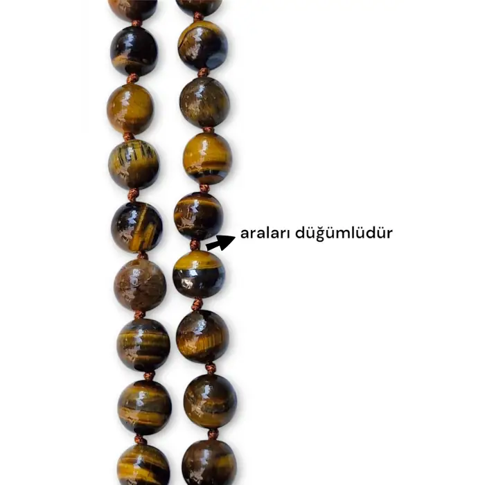 Fonksiyonel Kaplangözü Kolye Ayarlanabilir Doğal Taş Tasarım 456-2