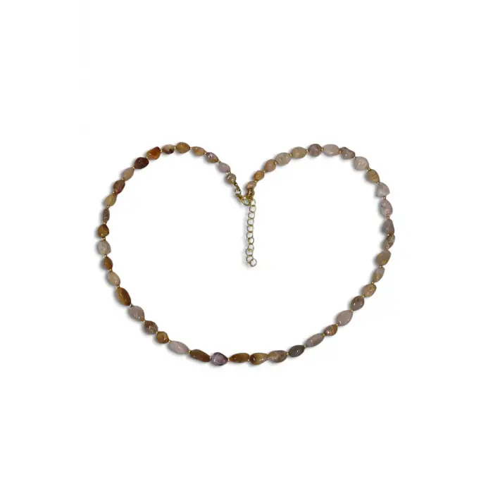 Fosil Mercan Doğal Taş Kolye 352-3