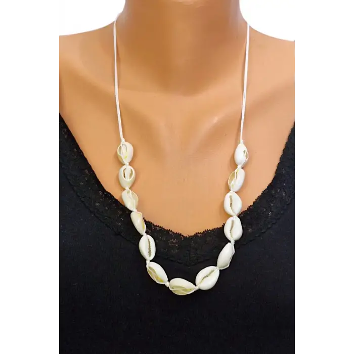 Gerçek Deniz Kabuklarından Ayarlı Kolye 211-2