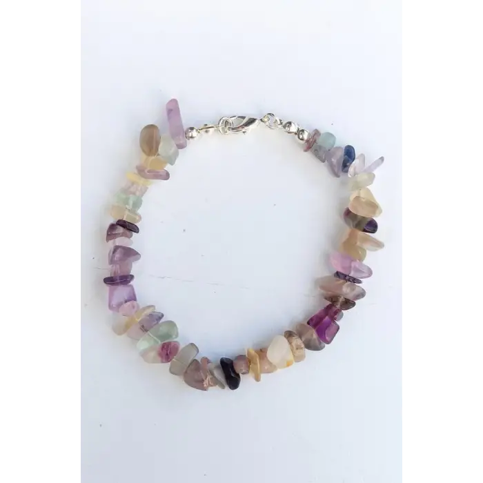 Gökkuşağı Florit Bileklik Kırıktaş 625-2