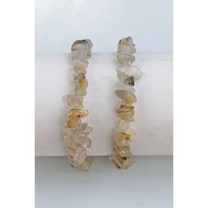 Altın Rutil Kuvars Bileklik Kırıktaş 407-1