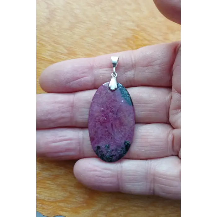 Gümüş Malzemeli Yakut Kolye Ucu Y4-400