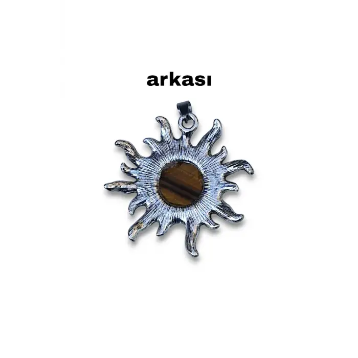 Güneş Motifli Kaplangözü Kolye 465-4