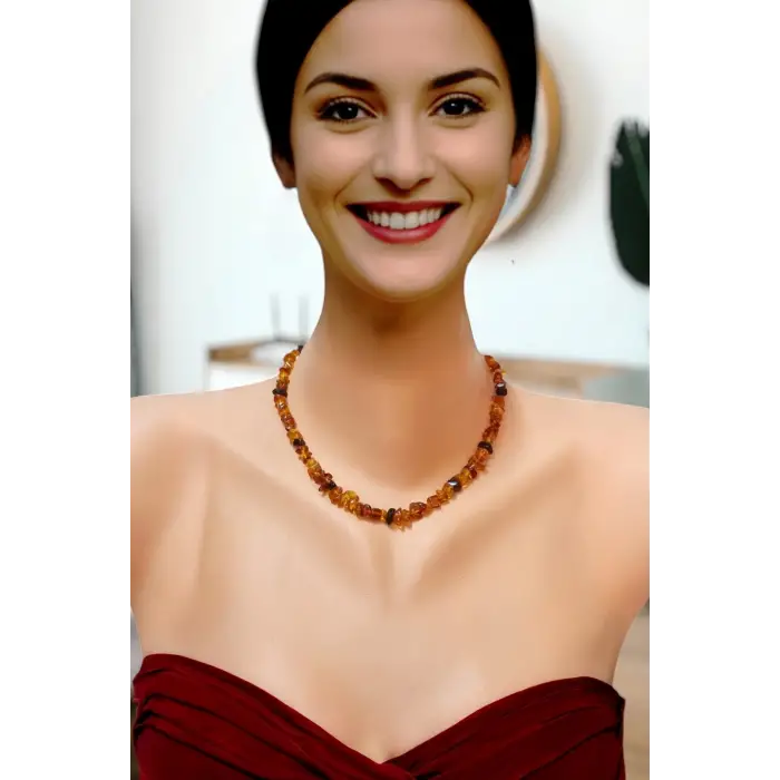 Hakiki Baltık Kehribarı Kolye 300-3