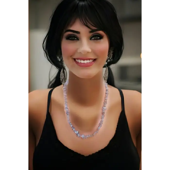 Işıltılı Kırıktaş Labradorit Kolye 347-4