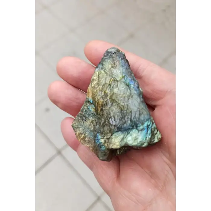 Işıltılı Labradorit Doğal Kütle 18L