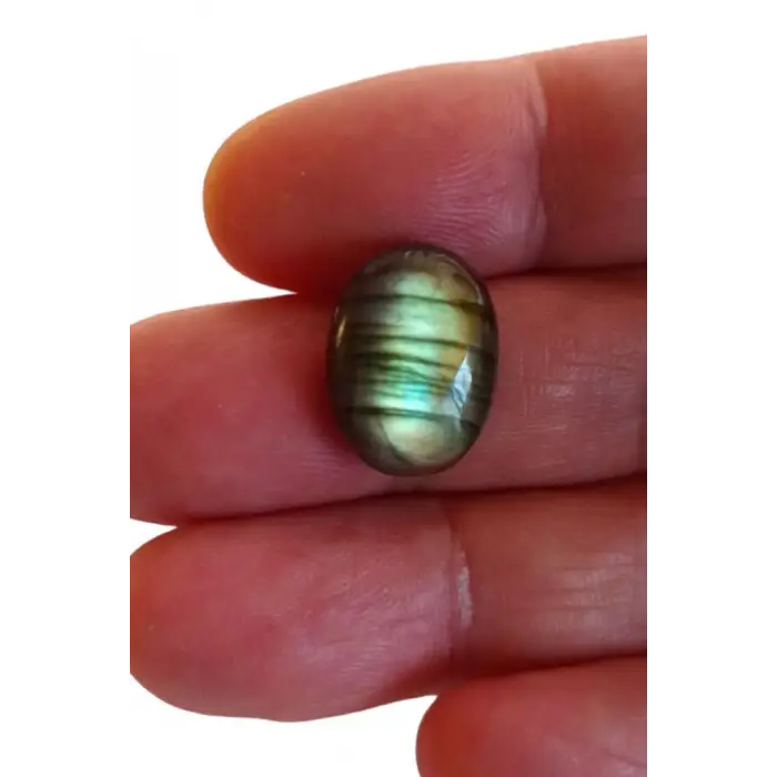 Işıltılı Labradorit Kabaşon Yüzük Taşı 448-2