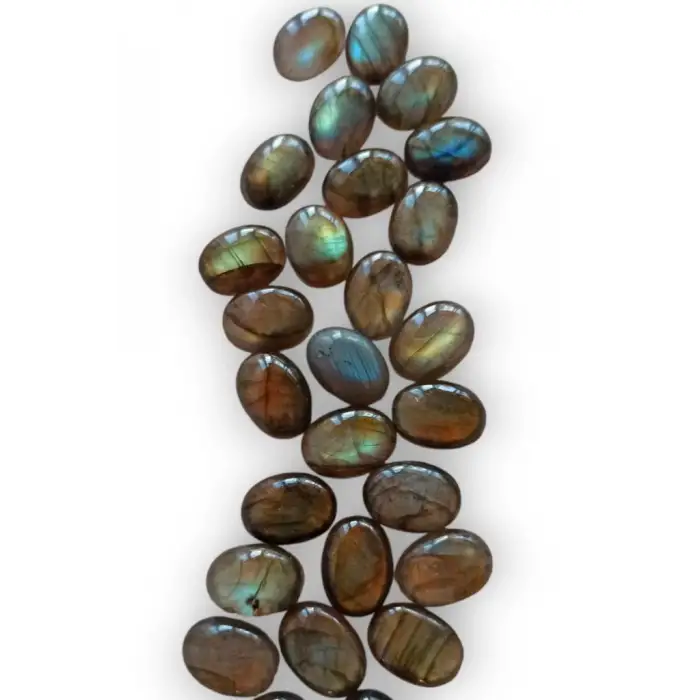 Işıltılı Labradorit Kabaşon Yüzük Taşı 448-2