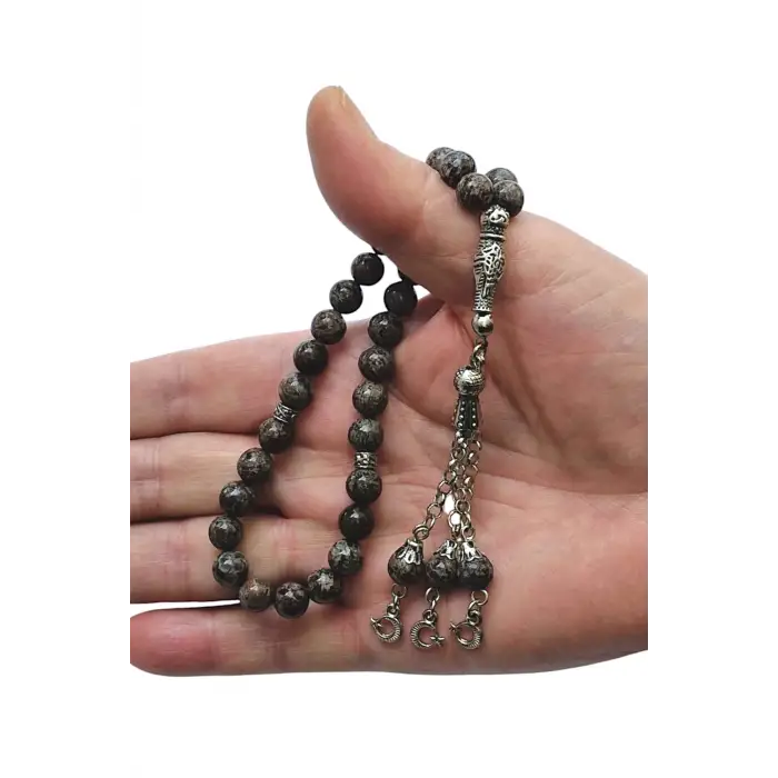 Kahverengi Jasper Doğal Taş Tesbih 504-1