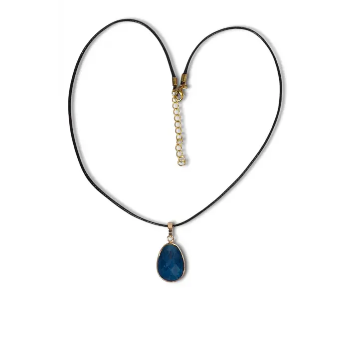 Kaliteli Apatit Doğal Taş Kolye 301-4