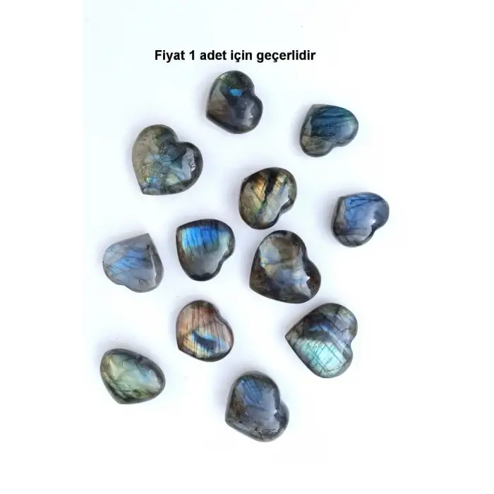 Kalp Kesim Işıltılı Labradorit 352