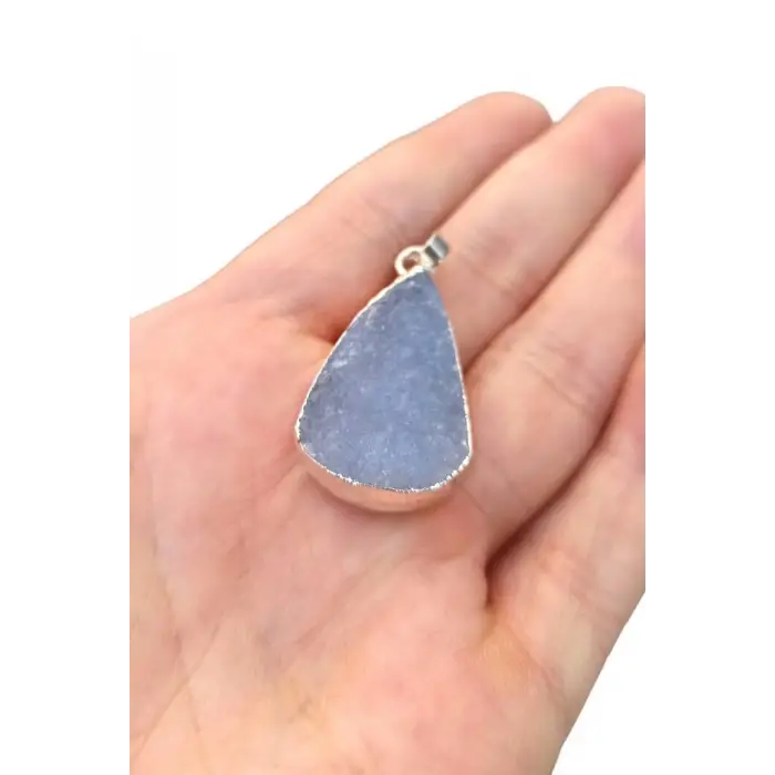 Kalsedon Doğaltaş Kolye 650-2