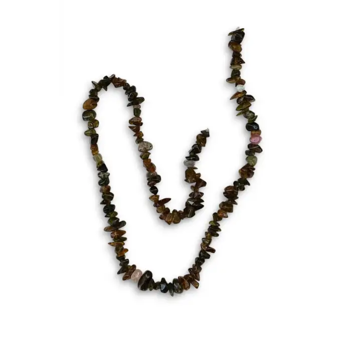 Karışık Koyu Renkli Doğal Turmalin Kırıktaş Dizi 40 Cm