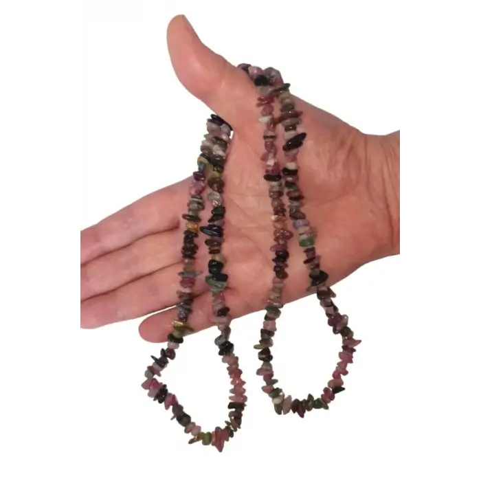 Karışık Renkli Doğal Turmalin Kırıktaş Dizi