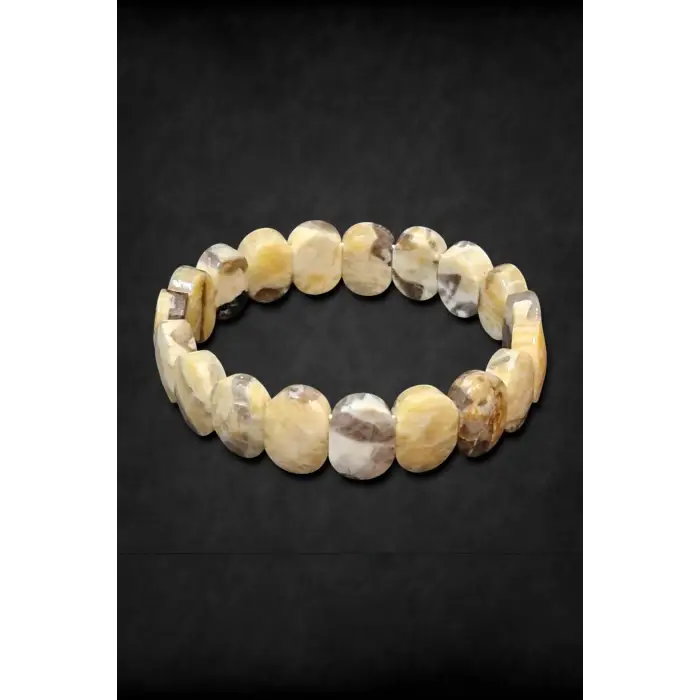 Karışık Renkli Opal Taşı Bileklik Elastik Yapılı 425-3