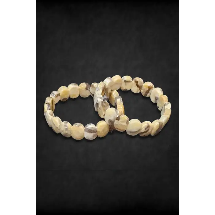 Karışık Renkli Opal Taşı Bileklik Elastik Yapılı 425-3