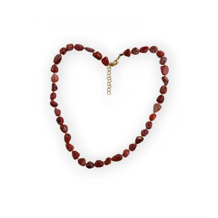 Karnelyan Akik Kolye Doğal Taş 429-3