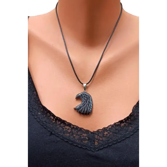 Kartal Figürü Hematit Kolye 127-3