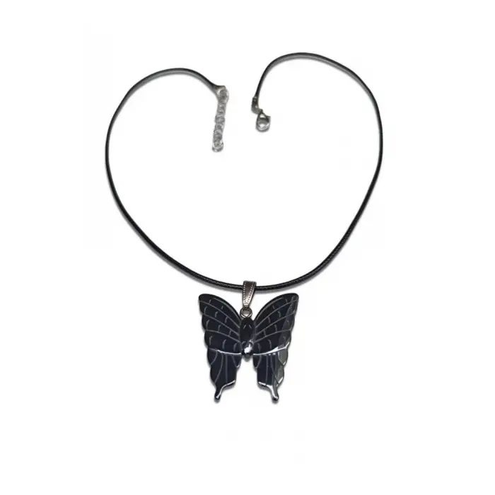 Kelebek Figürü Hematit Kolye 127-5
