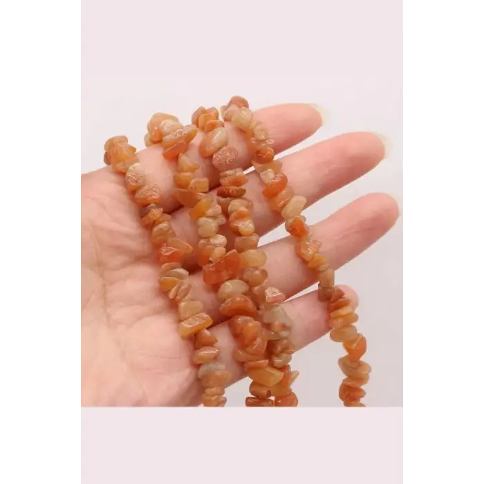 Kırmızı Aventurin Kırıktaş Dizi - 80 cm