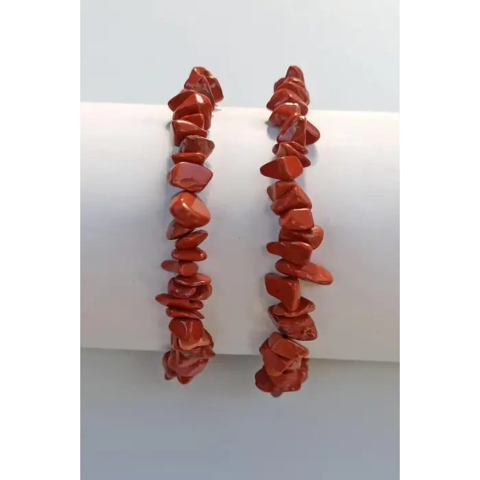 Kırmızı Jasper Bileklik Kırıktaş 660-1