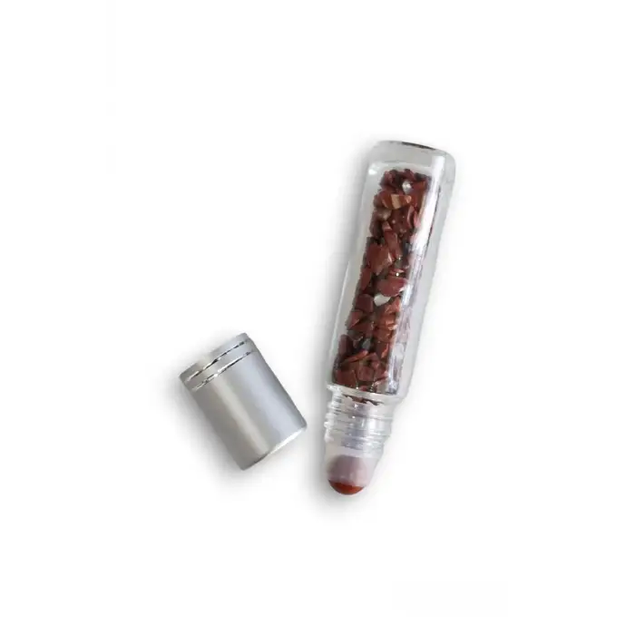 Kırmızı JasperTaşlı Esans Şişesi 616-KJ