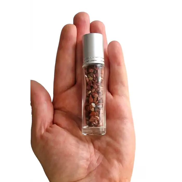 Kırmızı JasperTaşlı Esans Şişesi 616-KJ