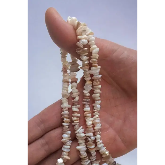 Krem Rengi Sedef Kırıktaş Dizi-80 cm