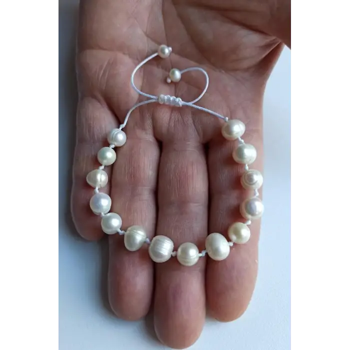 Kültür İncisi Bileklik, Makrome Ayarlı 669-3