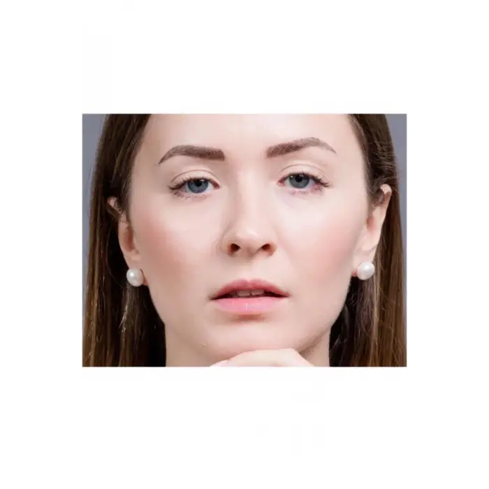 Kültür İncisi Çivili Küpe - 11 mm. İnci küpe 226