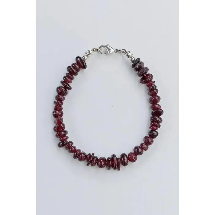 Lal Garnet Bileklik Kırıktaş 411-2