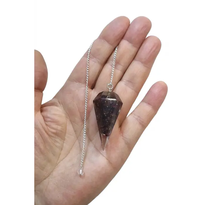Lal, Garnet Taşlı Orgonit Pandül Sarkaç 440-5