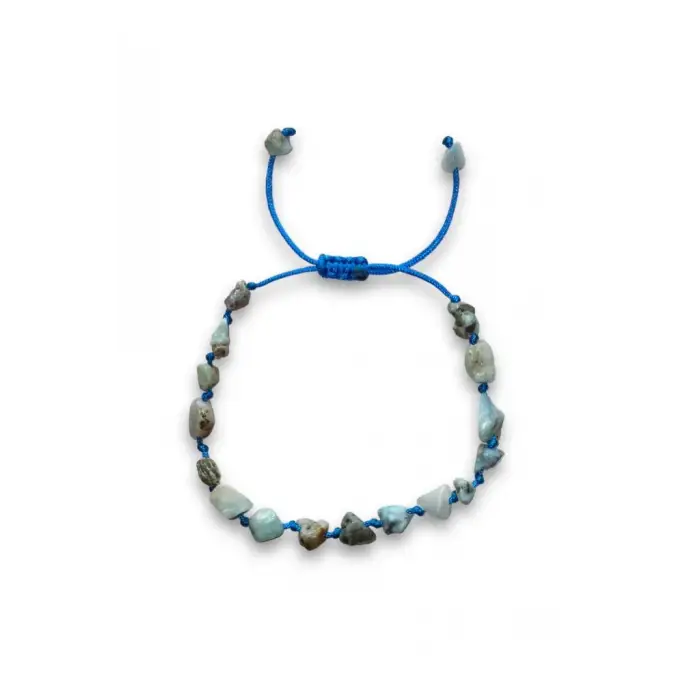 Larimar Bileklik Makrome Ayarlı 405-3