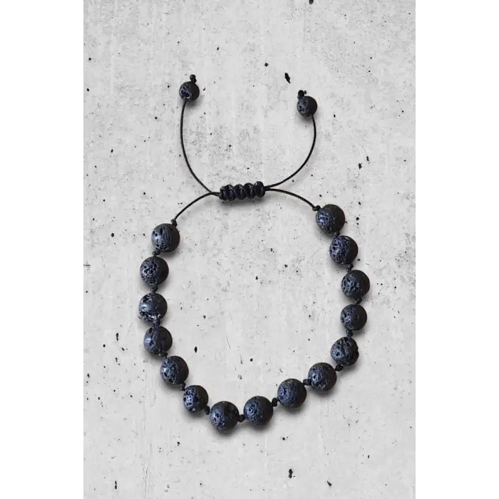 Lav Taşı Bileklik Makrome Ayarlı 545-1