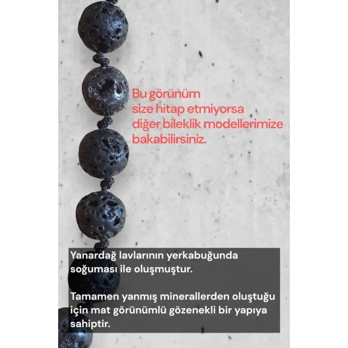 Lav Taşı Bileklik Makrome Ayarlı 545-1