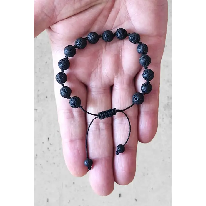 Lav Taşı Bileklik Makrome Ayarlı 545-1