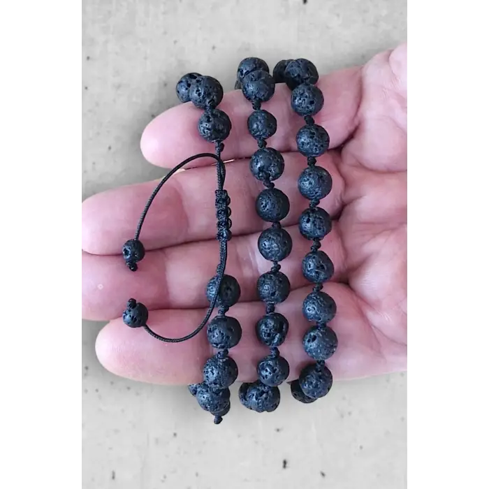 Lav Taşı Bileklik Makrome Ayarlı 545-1