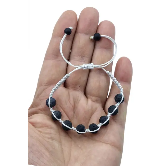 Lav Taşı Makrome Bileklik 661-3