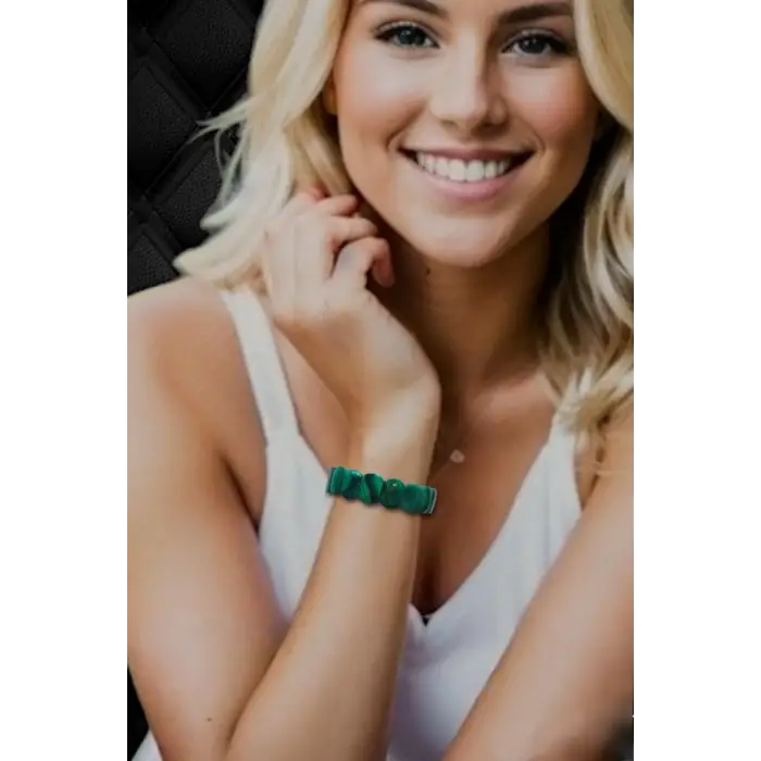 Malahit Bileklik Elastik Yapılı 328-4