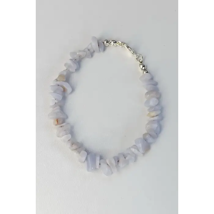Mavi Akik Bileklik Kırıktaş 632-1